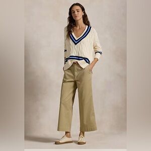 Ralph Lauren Women’s  Khaki Chinos Crop